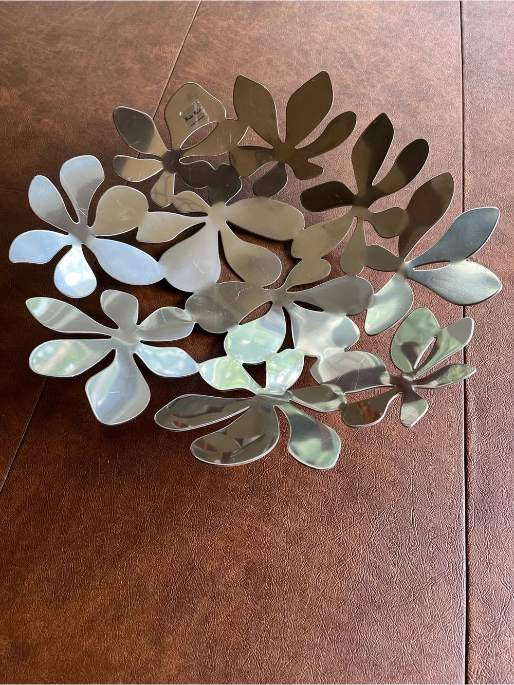 Monika Mulder stainless steel flower fruit bowl
